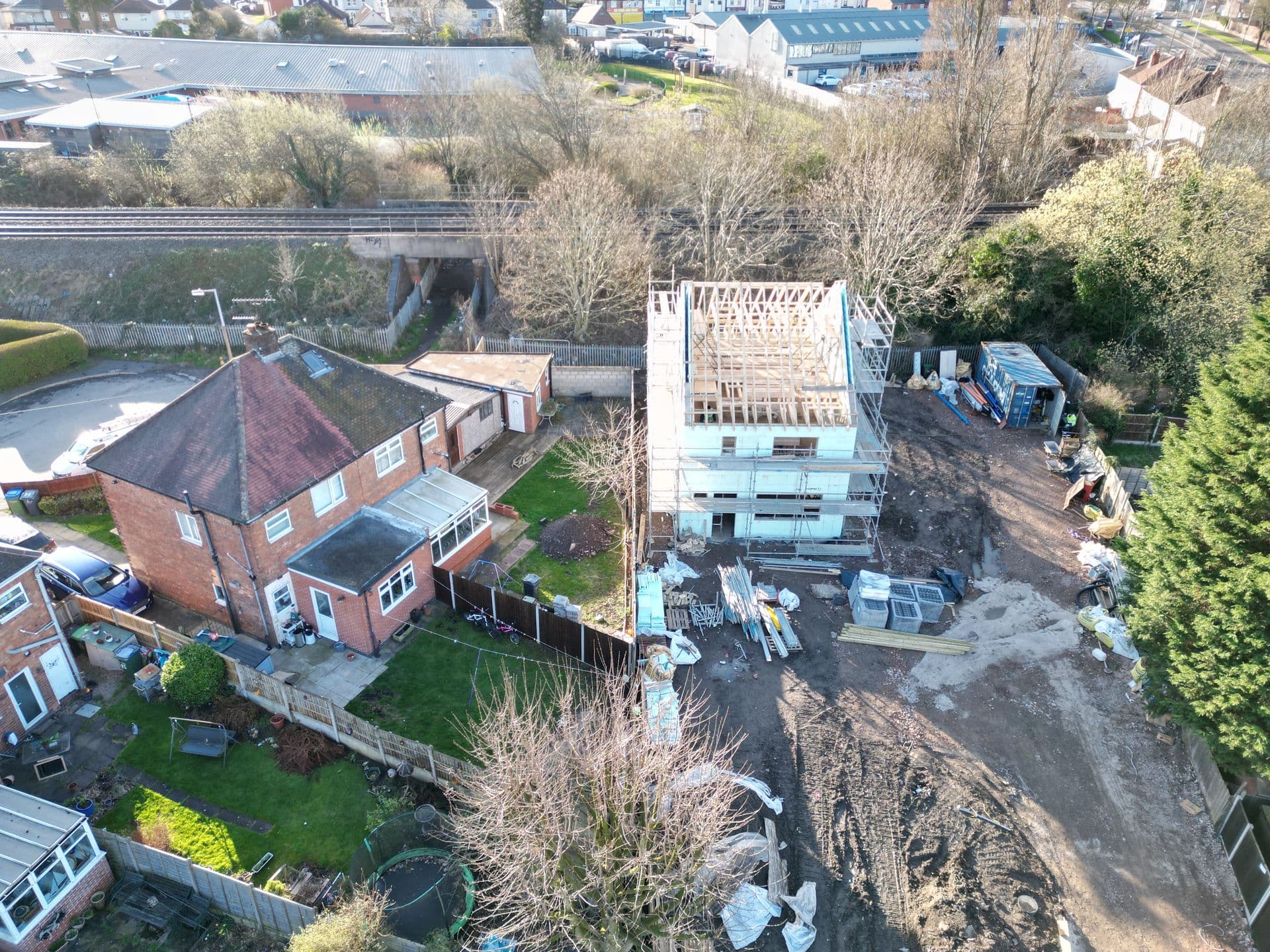 St Michael's Crescent — The ICF superstructure from above